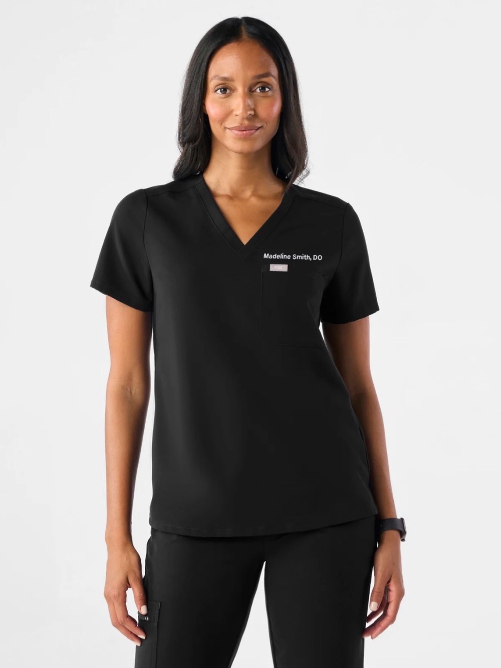 WOMENS FIGS MATCHING SCRUB SET IN BLACK